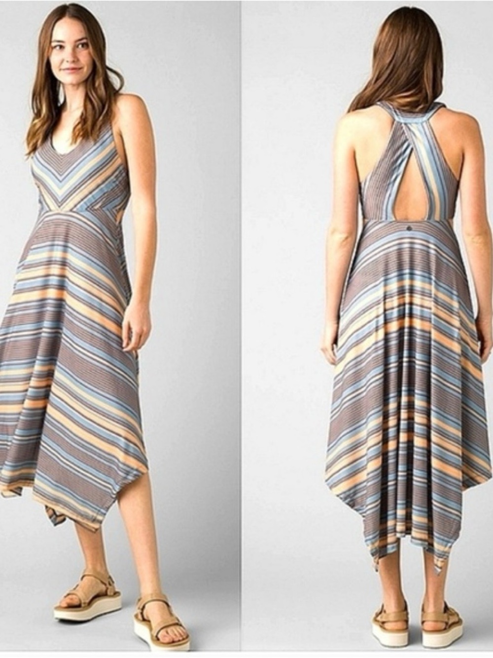 Prana Saxon Dress w/Bra in EUC